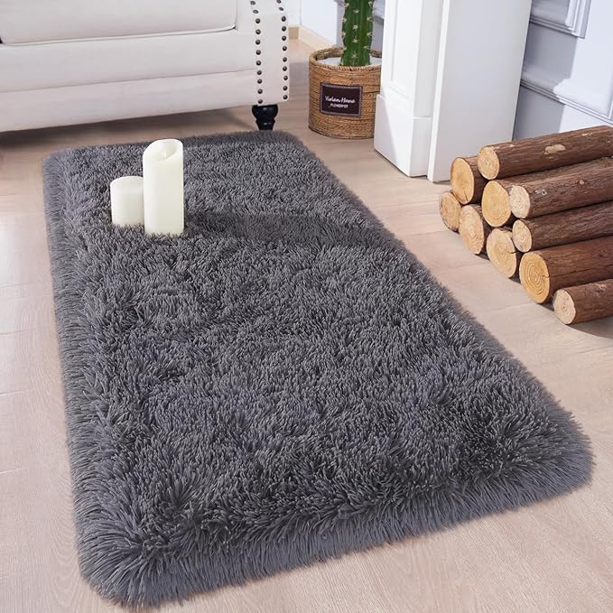 Chicrug Soft Runner Rugs for Bedroom Living Room Plush Fluffy Rug 2x4 Feet by ChicrugHomeDecor