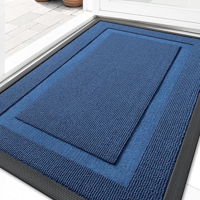 OLANLY Front Door Mat Indoor Outdoor Entrance, Waterproof All-Season, by OLANLY