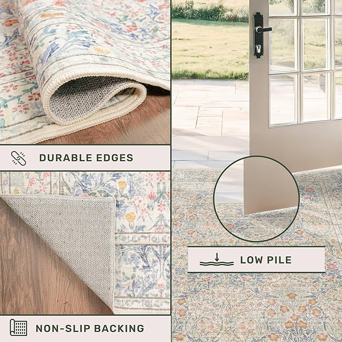 Washable Bathroom Rugs, Non-Slip Small Throw Rug - Image 4