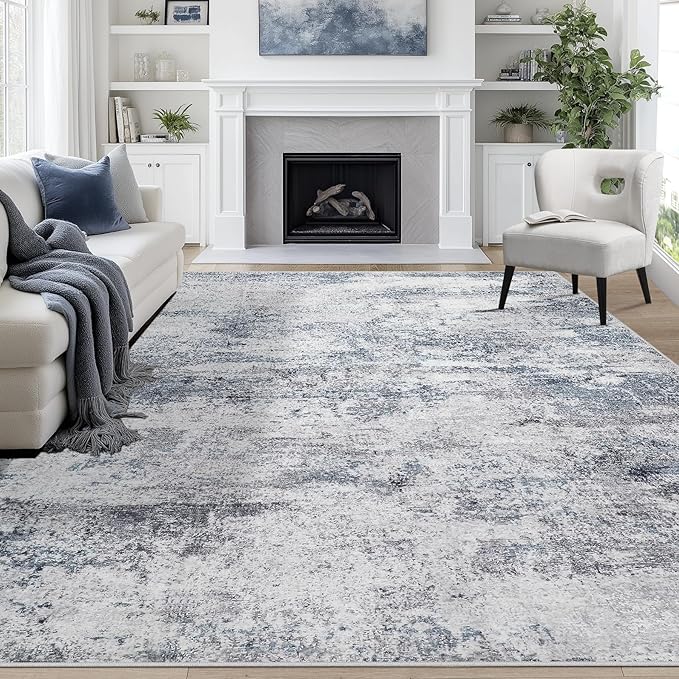 8x10 Area Rugs for Living Room Rug Washable: Abstract Large Rug for Dining Room by Aelenmu
