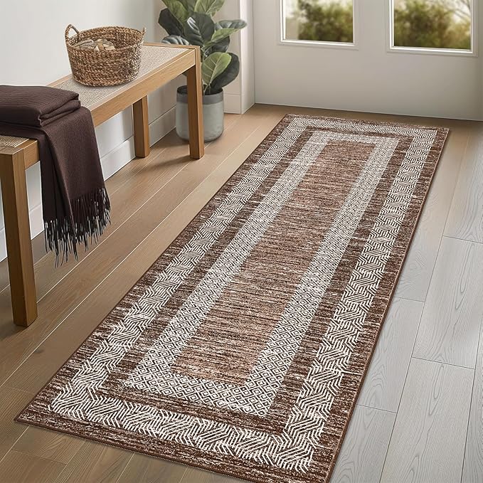 GarveeHome Washable Runner Rug 2x6 Modern Hallway Rug Non Slip Entryway Runner by GarveeHome
