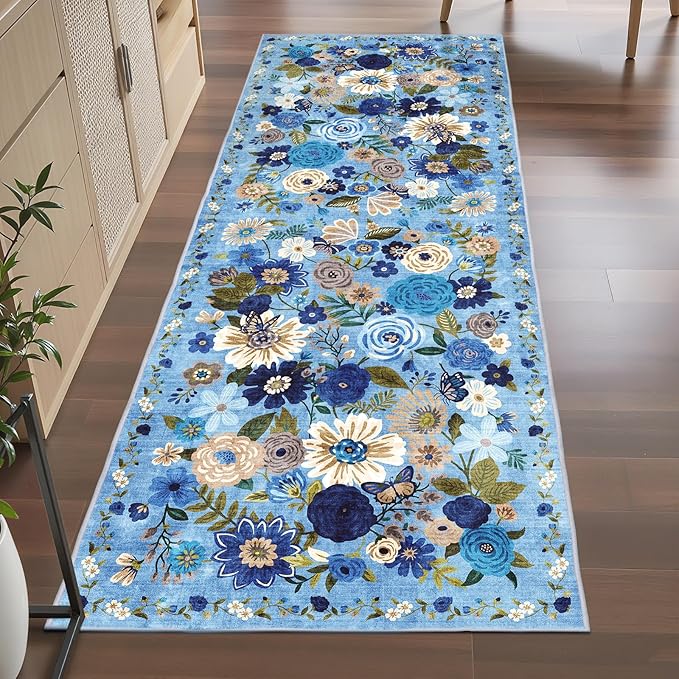 Rug for Hallways Kitchen Rug 3x7, Non Slip Washable Rugs