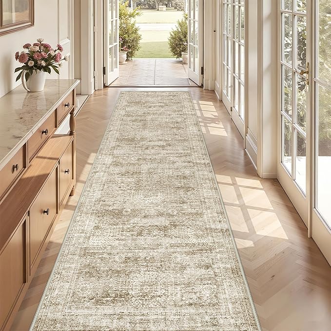 3x10 Runner Rug Non Slip Washable by Restydon