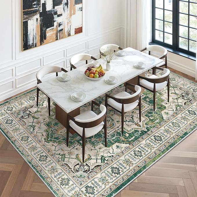 zesthome 8x10 Area Rugs, Stain Resistant Washable Rug, Ultra-Thin Rugs - Image 8