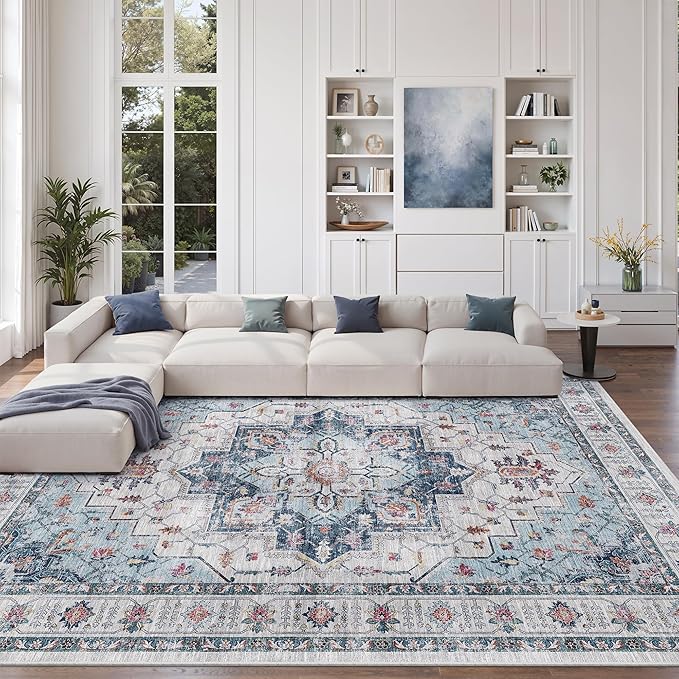 zesthome Area Rugs 9x12, Washable Rug Non-Slip Low Pile Rugs - Image 4