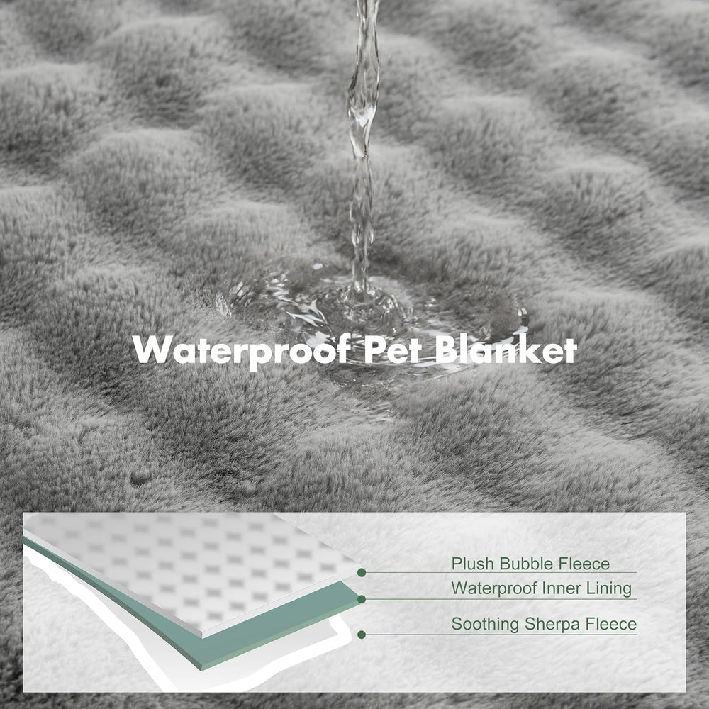 Soft Cozy Waterproof Dog Blanket for Large Dogs - Room Decor Pet Throw Blanke...