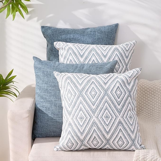 HPUK Decorative Throw Pillow Covers Set of 4 Couch Pillows Accent Cushion Cover by HPUK