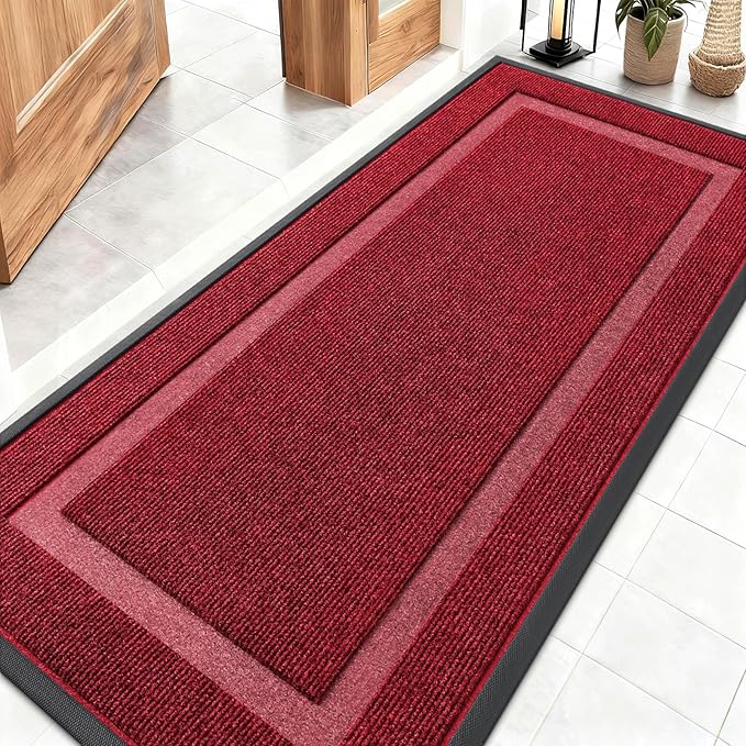 OLANLY Front Door Mat Indoor Outdoor Entrance, Waterproof All-Season, by OLANLY