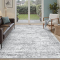 6x9 Area Rug for Living Room Washable 6x9 Gray Rug Non-Slip Modern Rugs for by Soalmost