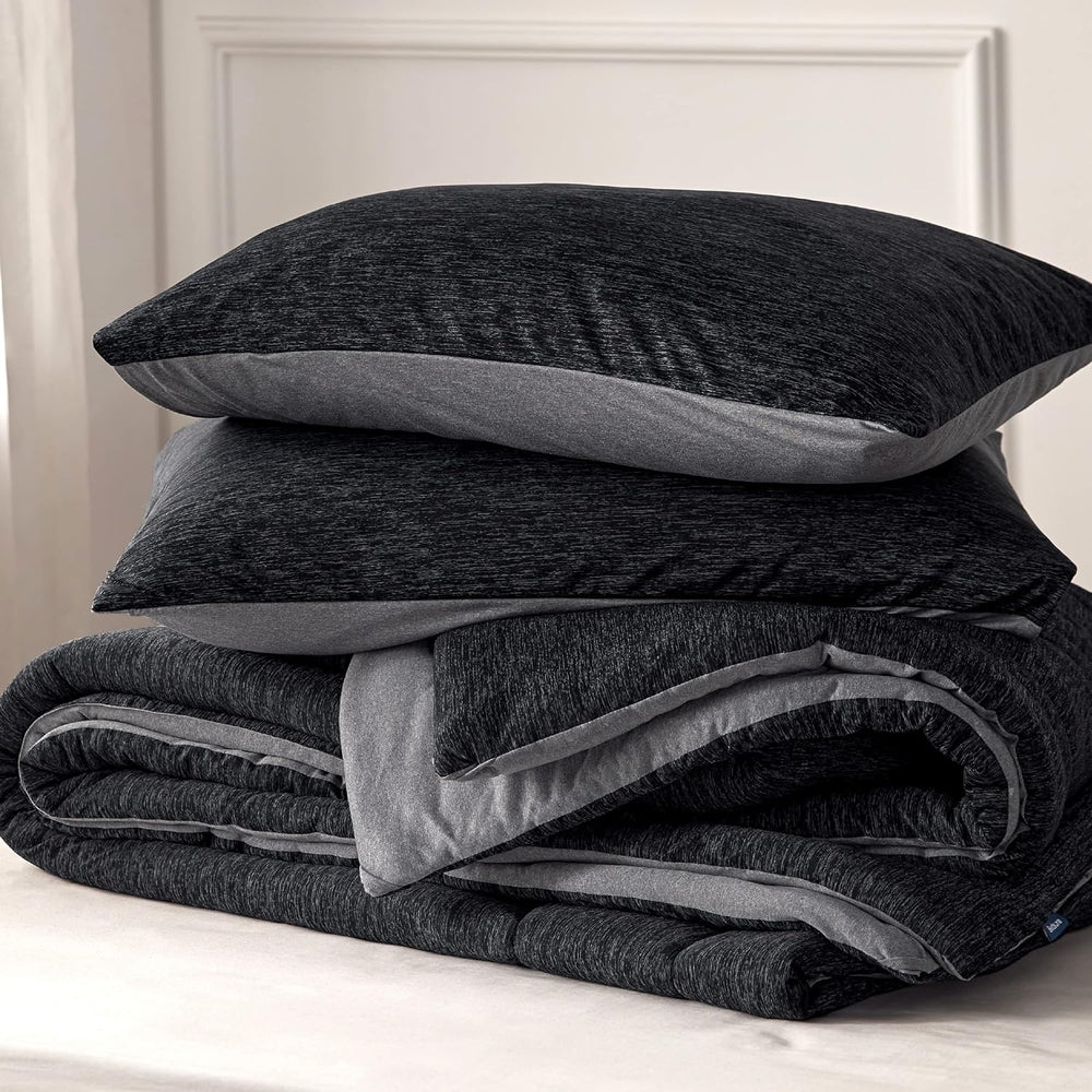 Bedsure Queen Size Comforter, All-Season & Cooling Bedding Set, Black