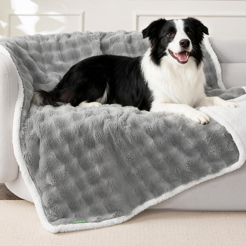 Soft Cozy Waterproof Dog Blanket for Large Dogs - Room Decor Pet Throw Blanke...