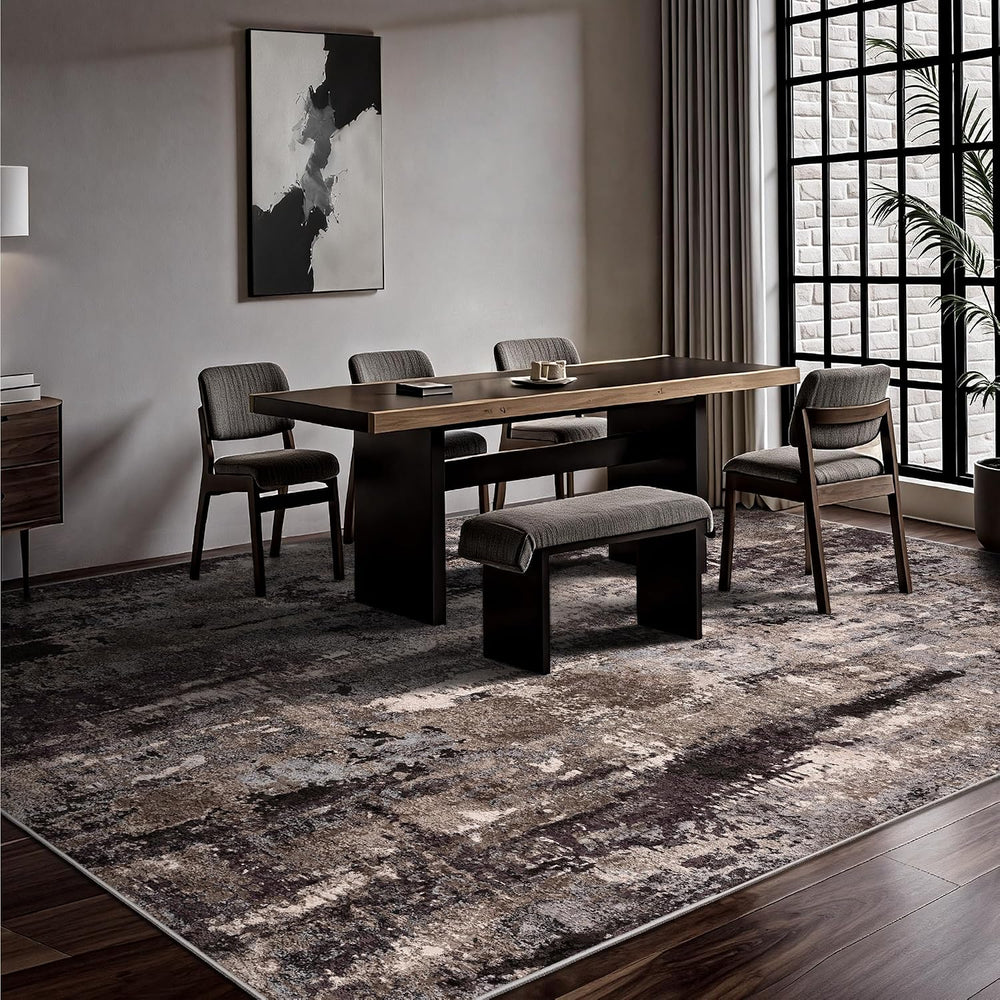 8x10 Area Rugs, Abstract Morden Soft Washable Rug, Non-Slip Low Pile Rugs for...