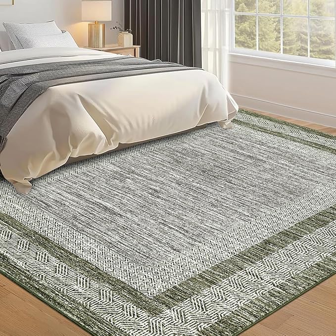 GarveeHome Small Bedroom Area Rug 3x5 Bordered Area Rug - Image 2