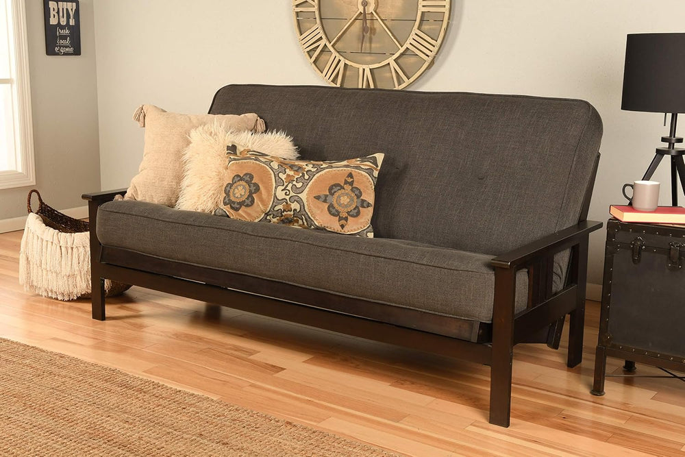 Kodiak Furniture Monterey Futon Set, No Drawers, with Espresso Base and Linen...