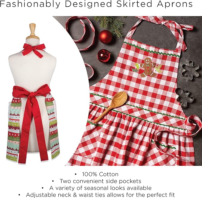 DII Women's Spring & Summer Apron Collection Adjustable, Two Large Pockets & - Image 7