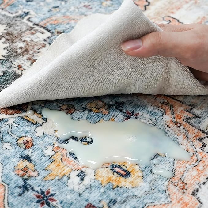 TOPRUUG Washable 2x8 Hallway Runner Rug: Non-Slip Low-Pile Rugs - Image 3