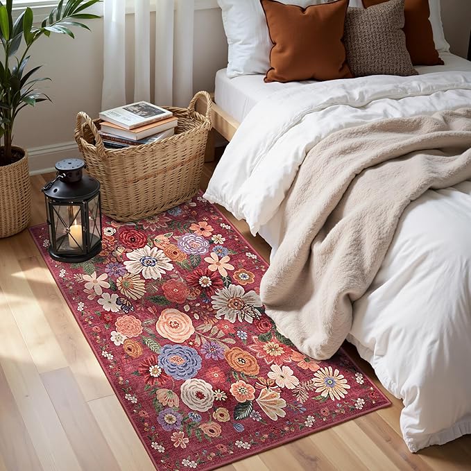 2x4 Entryway Runner Rugs, Non Slip Washable Rugs by WelcometoBabovid
