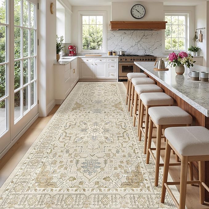 Madane 4x10 Wide Hallway Runner Rug: Washable Soft Rug Runners by Madane