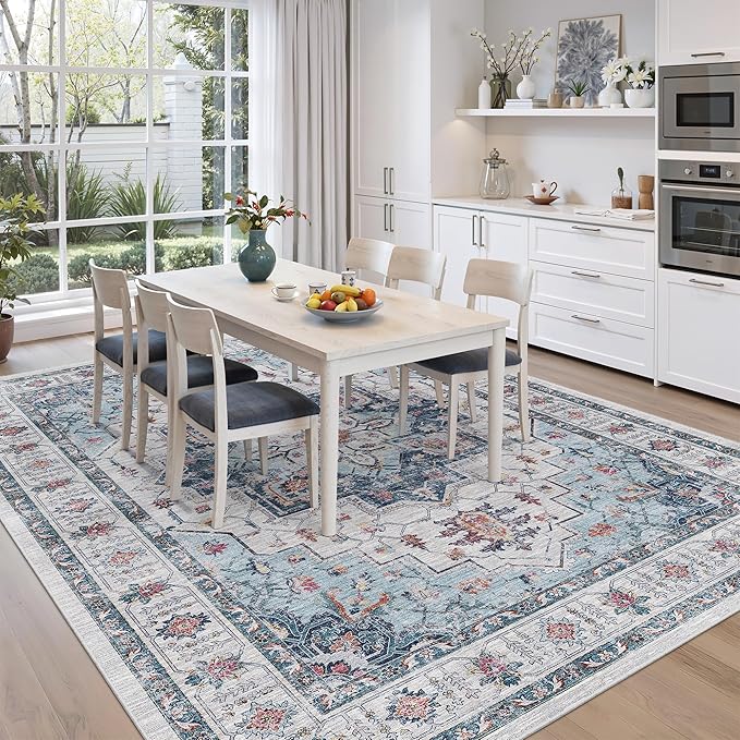 zesthome 8x10 Area Rugs, Stain Resistant Washable Rug, Ultra-Thin Rugs - Image 8