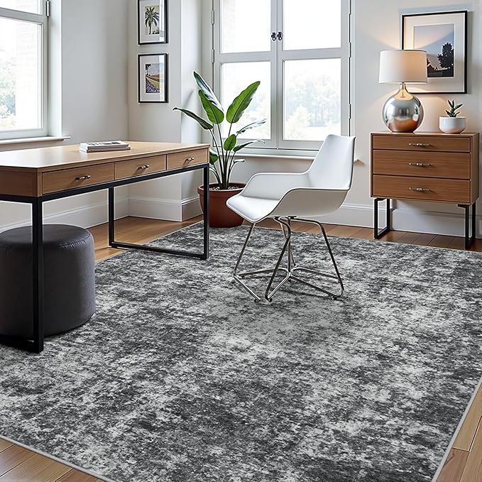 6x9 Area Rugs for Living Room Rug Washable: Abstract Rug for Dining Room - Image 3
