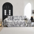 MYSKY HOME Boho Couch Cover for Dogs Washable Deep Grey Abstract Couch Sofa by MYSKYHOME