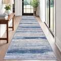 KOZYFLY Modern Abstract Washable Rug Runner 2.6x12 Hallway Rug Runner Non-Slip by KOZYFLY