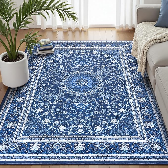 Lofus 5x7 Area Rugs for Living Room, Machine Washable Non-Slip Area Rug by Lofus