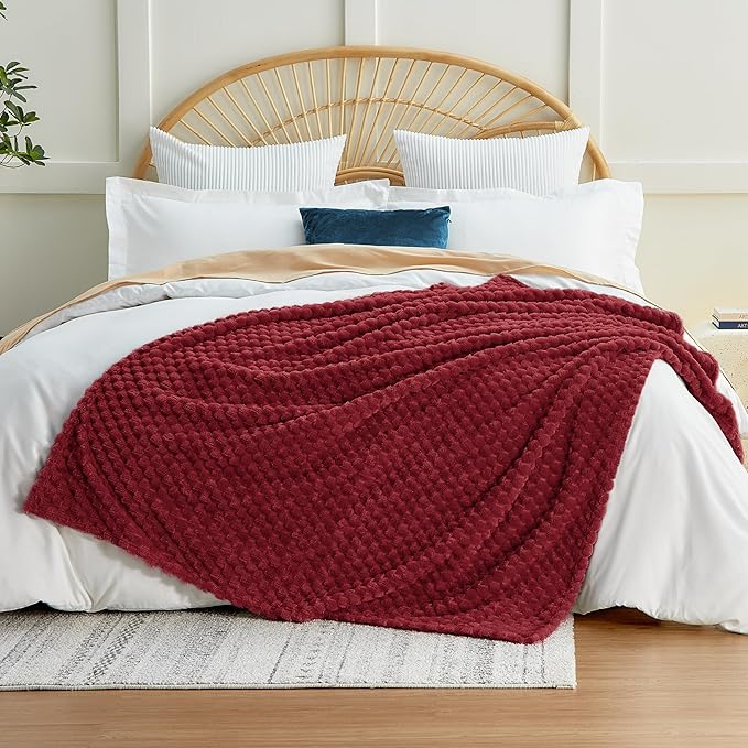 EXQ Home Fleece Throw Blanket for Couch or Bed - Image 2