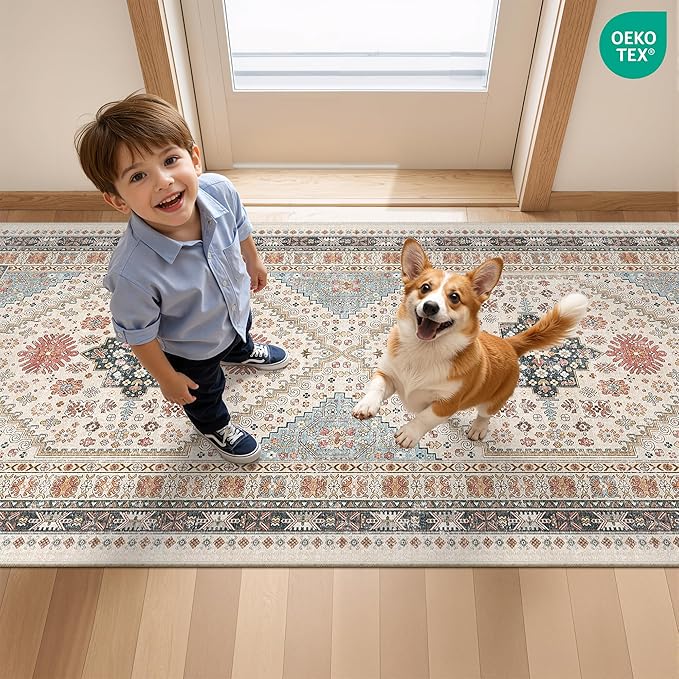 Hallway Runner Rug 2x12, Extra Long Washable Runner Rugs - Image 9