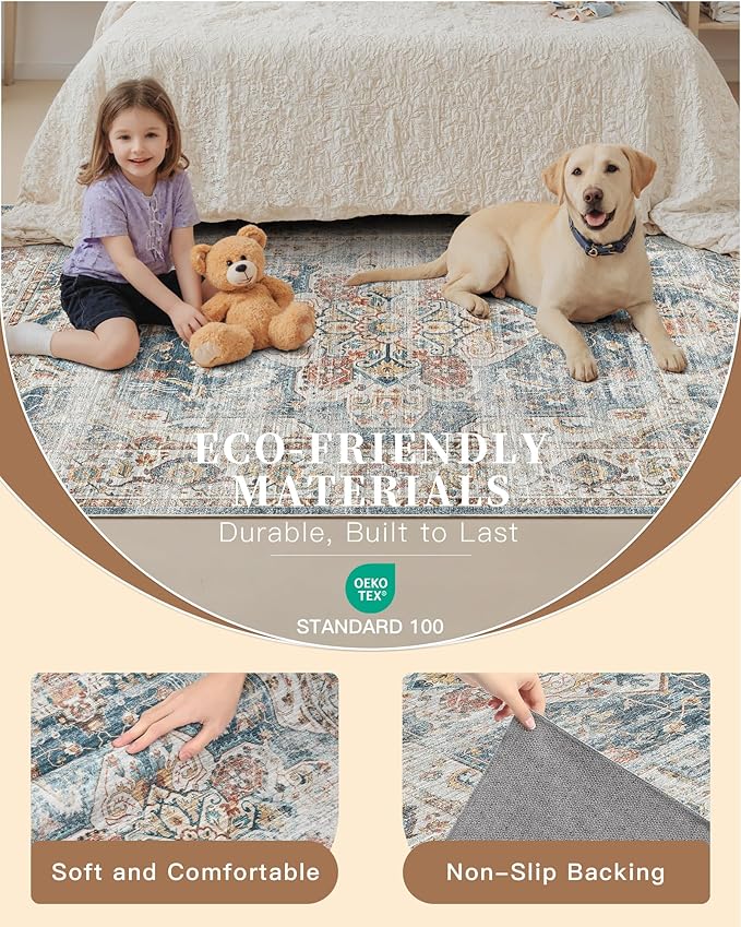 Madane Hallway Runner Rug 2x12, Extra Long Washable Runner Rugs - Image 8