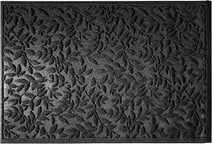 Black Leaves Outdoor Indoor Entrance Door mat, Absorbent Durable Heavy Duty - Image 8