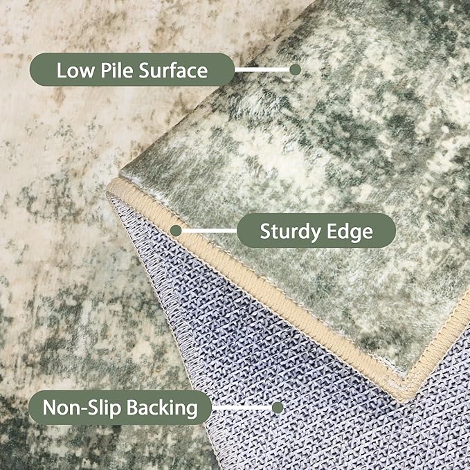 2x3 Rugs for Entryway Entrance Kitchen Bathroom, Machine Washable Modern - Image 7