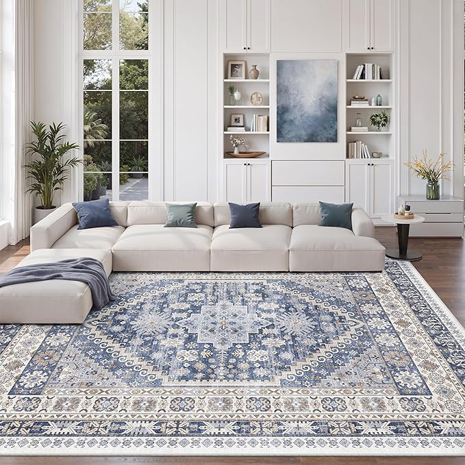 zesthome 9x12 Area Rugs, Stain Resistant Washable Rug, Ultra-Thin Rugs - Image 4