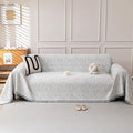 Couch Cover for Dogs, Boho Sofa Covers for 3 Cushion Couch, Chenille Slipcover by KaviKon