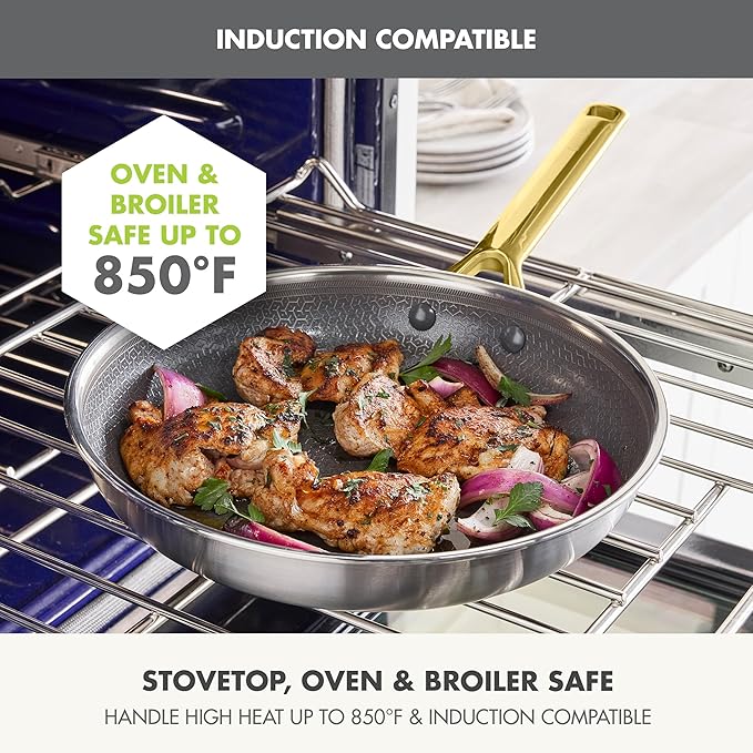 GreenPan Hybrid 8” Nonstick Stainless Steel Frying Pan Skillet, APEX Tri-Ply - Image 5