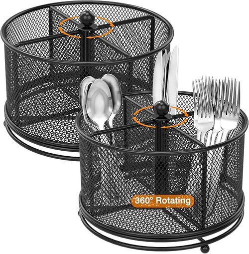 2 Pack 360° Rotating Metal Utensil Caddy by Unknown