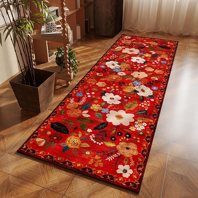 Rugcomf Runner Rug for Hallways Kitchen Rug Non Slip 2'x 6' Washable Runner Rugs - Image 6