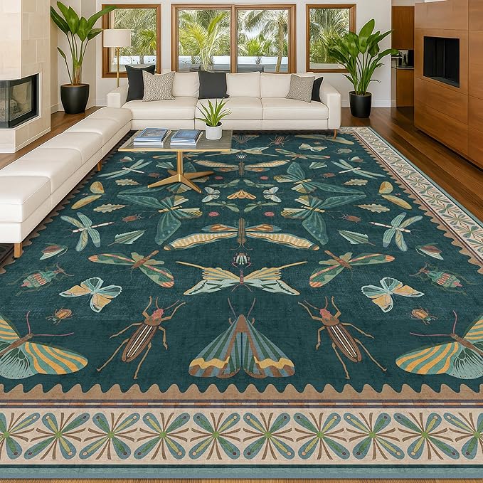 Hazo Haus Teal Green Living Room Rugs - Image 6