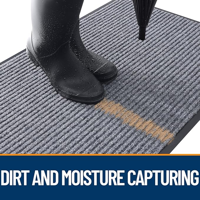 OLANLY Front Door Mat Indoor Outdoor Entrance, Waterproof Heavy Duty Doormat - Image 5
