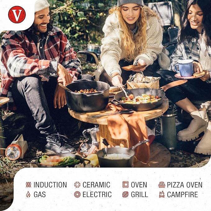 Victoria 6-Quart Cast Iron Dutch Oven - Image 3