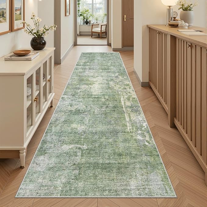 Soalmost Washable Runner Rug by Soalmost