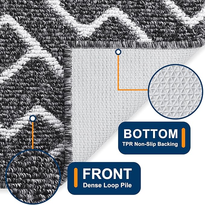 OLANLY Front Door Mat, Non-Slip Rubber Backing, Dirt Resistant and Absorbent - Image 4