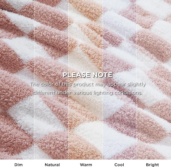 Bedsure GentleSoft Checkered Twin Blanket - Image 8