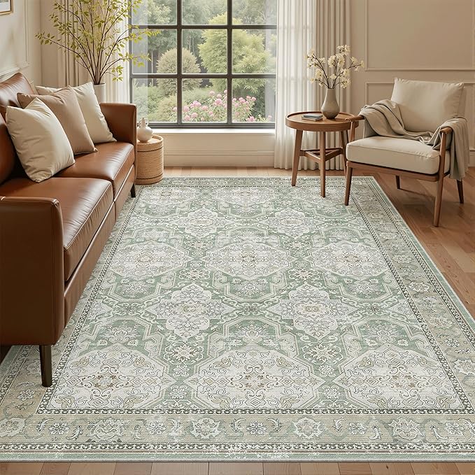 6x9 Area Rug for Living Room Washable 6x9 Rug Non-Slip Modern Rugs for Bedroom - Image 2