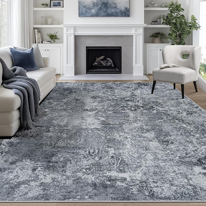 8x10 Area Rugs for Living Room Rug Washable: Abstract Large Rug for Dining Room by Aelenmu