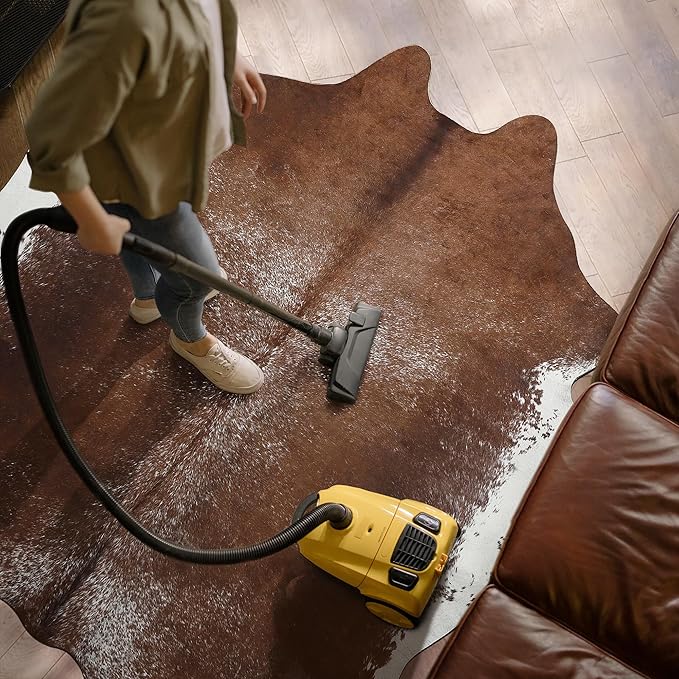 AROGAN 6×7.2 Feet Western Decor Faux Fur Cowhide Rug, Feet Premium Animal Skin - Image 6