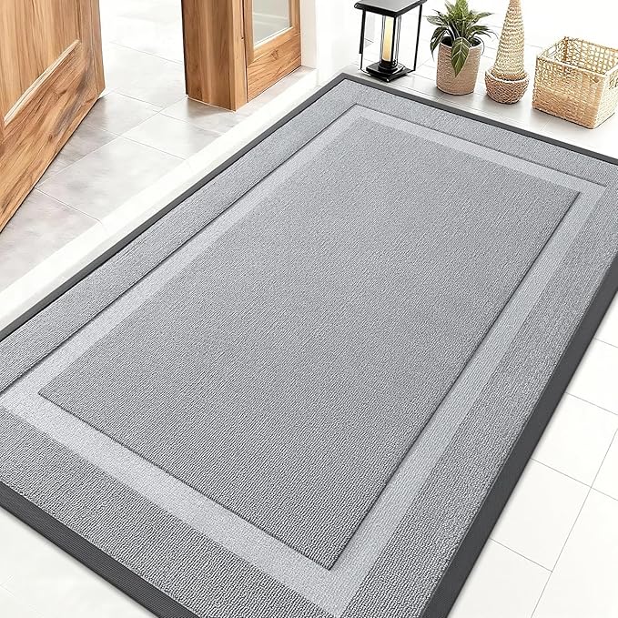 OLANLY Front Door Mat Indoor Outdoor Entrance, Waterproof All-Season, by OLANLY