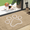 OLANLY Dog Door Mat for Muddy Paws 47x32, Paw Print Design, Absorbs Moisture by OLANLY