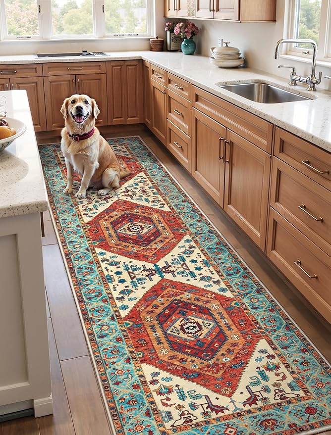 SERISSA Runner Rug for Hallways, 3x10 Washable Non Slip Kitchen Runner Rug - Image 2
