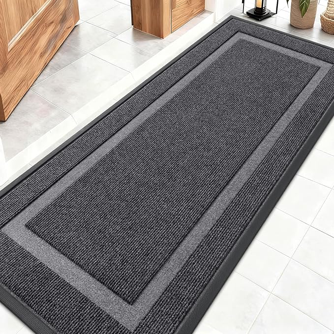 OLANLY Front Door Mat Indoor Outdoor Entrance, Waterproof All-Season, by OLANLY